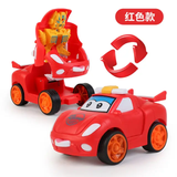 Pull Back Robot Car Toy - Push & Go Convert Robot Cars Toys For Kids Boys Girls Baby Babies Friction Powered Vehicle gifts