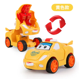 Pull Back Robot Car Toy - Push & Go Convert Robot Cars Toys For Kids Boys Girls Baby Babies Friction Powered Vehicle gifts