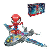 Spider-man Avengers Spiderman Hero Large LED Airplane Aeroplane aircraft Flying Educational Plane