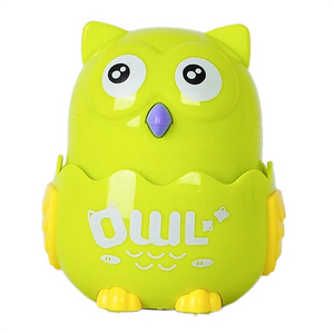 Kids Owl Shaped Press Mechanical Sliding Toys Classic Wind Up Interactive Toys for Boys Girls Birthday Xmas Gift