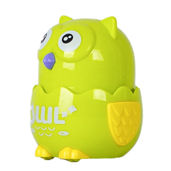 Kids Owl Shaped Press Mechanical Sliding Toys Classic Wind Up Interactive Toys for Boys Girls Birthday Xmas Gift