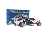 3D LED light Bump and Go Sports Police Car