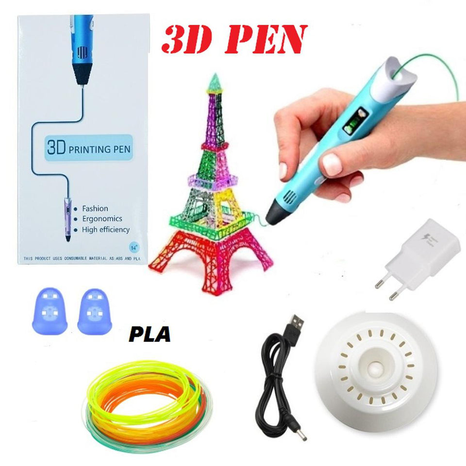 3D Pen 3D Printing Pen PLA Drawing Printer Pen LCD Display