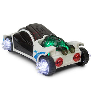 3D LED light Bump and Go Sports Police Car