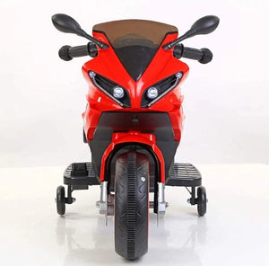 Satia's Baby Planet FZ Plastic Bike with Rechargeable Battery Operated Ride-on for Kids (Red , 2-6 Years