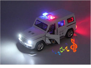 Simulated Fire Fighting Scene Car Mini Pull Back Toy Vehicle Model Wind Up Police Truck Ambulance for Children Boys Gift