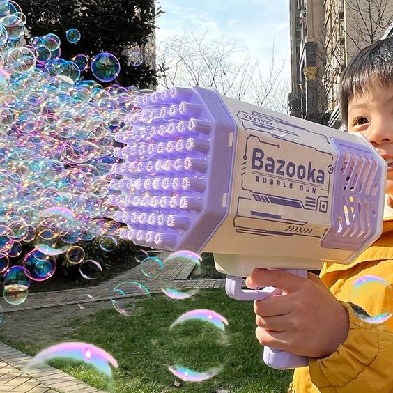 Bazooka Rocket Bubble Gun Exciting Bubbles with Ease