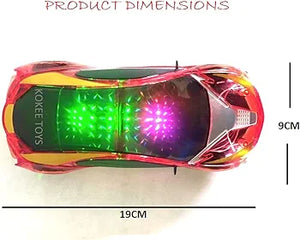 Spider man Bump & Go Car 3D Light Car With Light Music/ Spider Sense Spider-Man Battery Operated