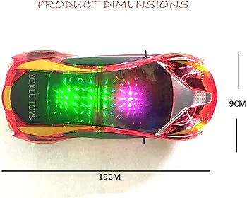 Spider man Bump & Go Car 3D Light Car With Light Music/ Spider Sense Spider-Man Battery Operated