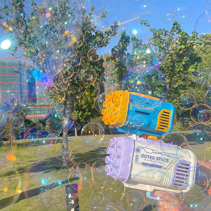 Bazooka Rocket Bubble Gun Exciting Bubbles with Ease