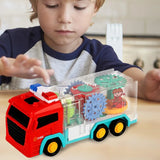 Shopparadise Fire Truck Toy, Transparent Tow Truck, Luminous Toy