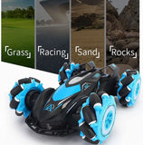 RC Car, Fog Racer Remote Control Car For Kids Racing Hobby Toy With Rear Fog Stream 1:14 4WD Crawler Toy Car Model Vehicle For Boy Girl Adults LED Light Monster Truck