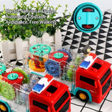 Shopparadise Fire Truck Toy, Transparent Tow Truck, Luminous Toy