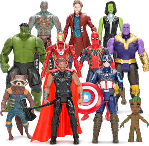 Ealumu Cartoon Action Figures Toys - 11 Pcs Movie Themed Action Heroes Set Fun Collectible Figures Gift for Kids and Fans(1 piece)