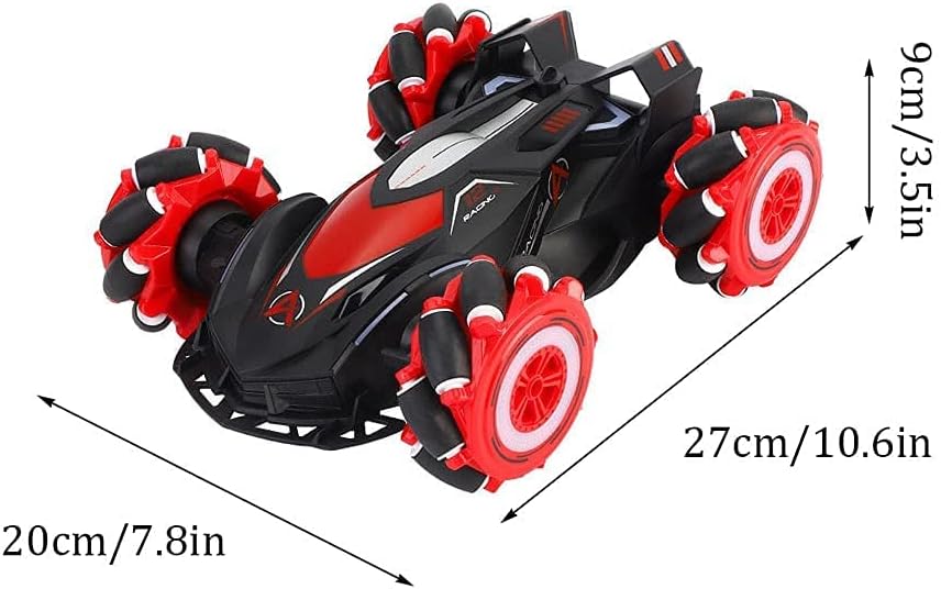 RC Car, Fog Racer Remote Control Car For Kids Racing Hobby Toy With Rear Fog Stream 1:14 4WD Crawler Toy Car Model Vehicle For Boy Girl Adults LED Light Monster Truck