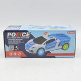 Universal Police Car Rotates 360°, Opens Door Automatically, Lights Music, Car Toy for Kids