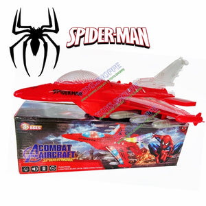 Spider-man Avengers Spiderman Hero Large LED Airplane Aeroplane aircraft Flying Educational Plane